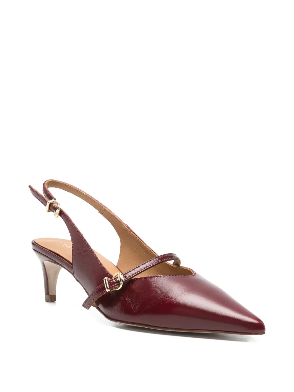 Pedro Miralles leather mules Rood