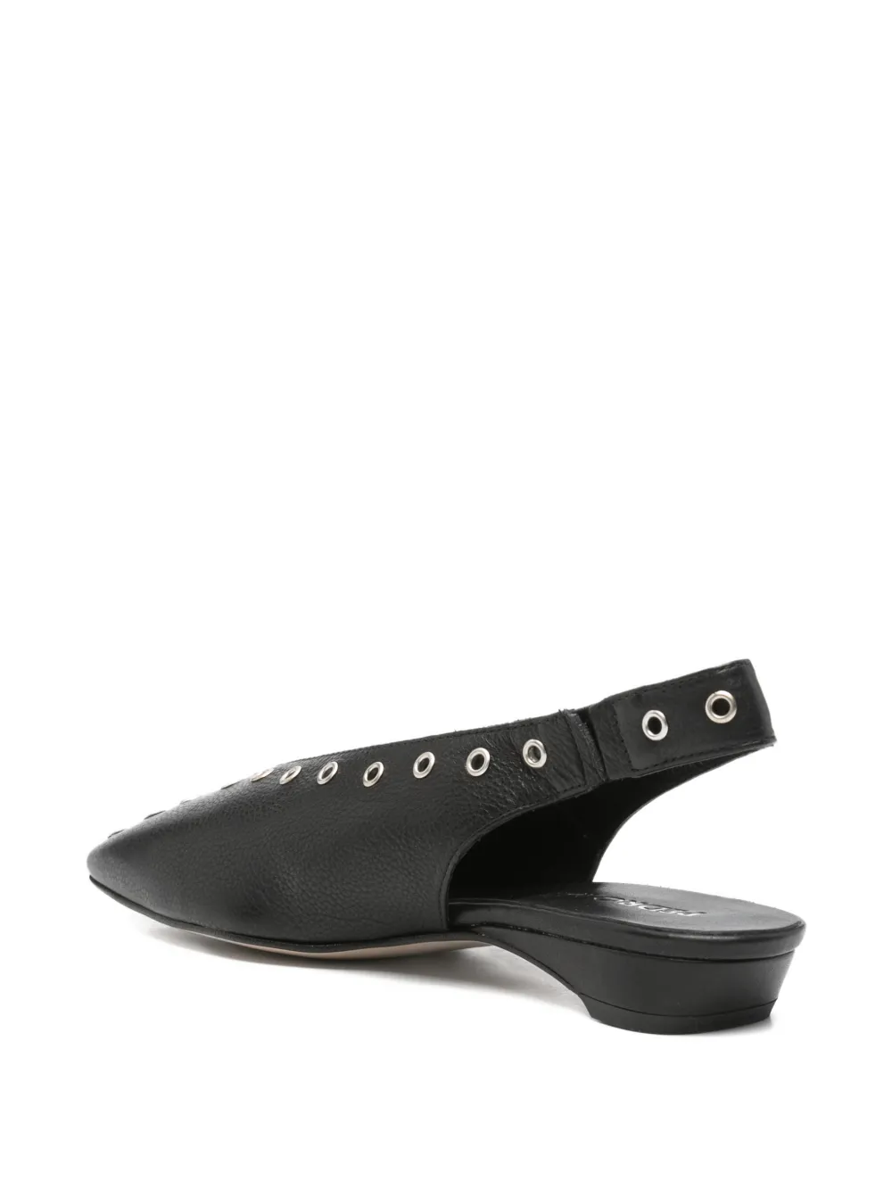 Pedro Miralles eyelet-embellishment mules Zwart