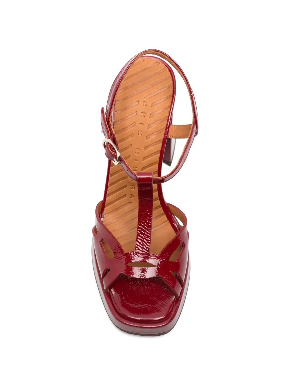 Chie Mihara t-strap platform sandals Rood