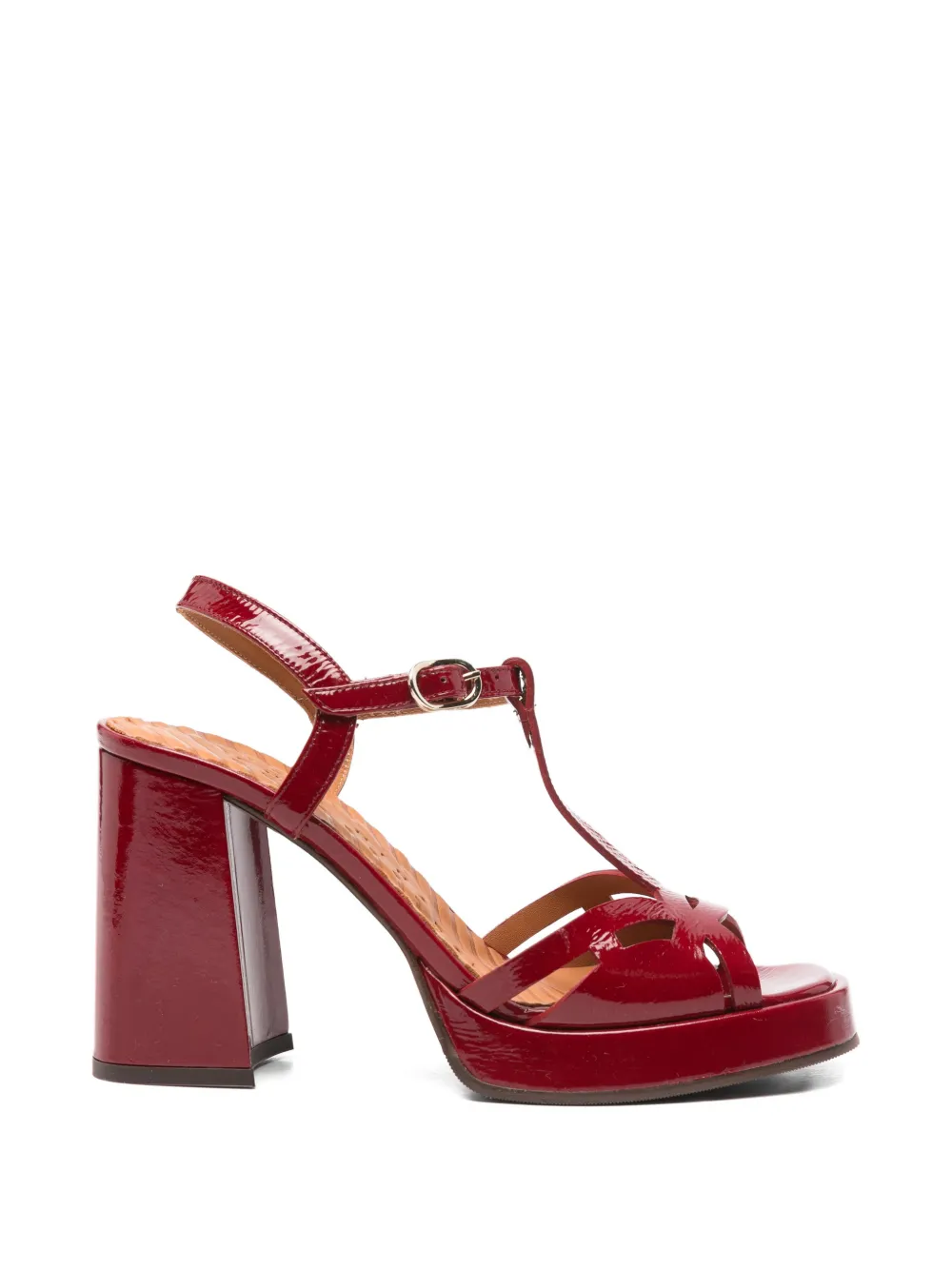 Chie Mihara t-strap platform sandals Rood