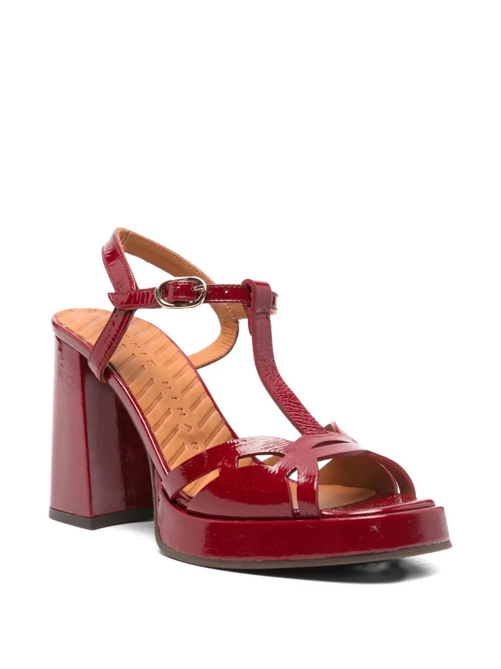 Chie Mihara t-strap platform sandals Rood