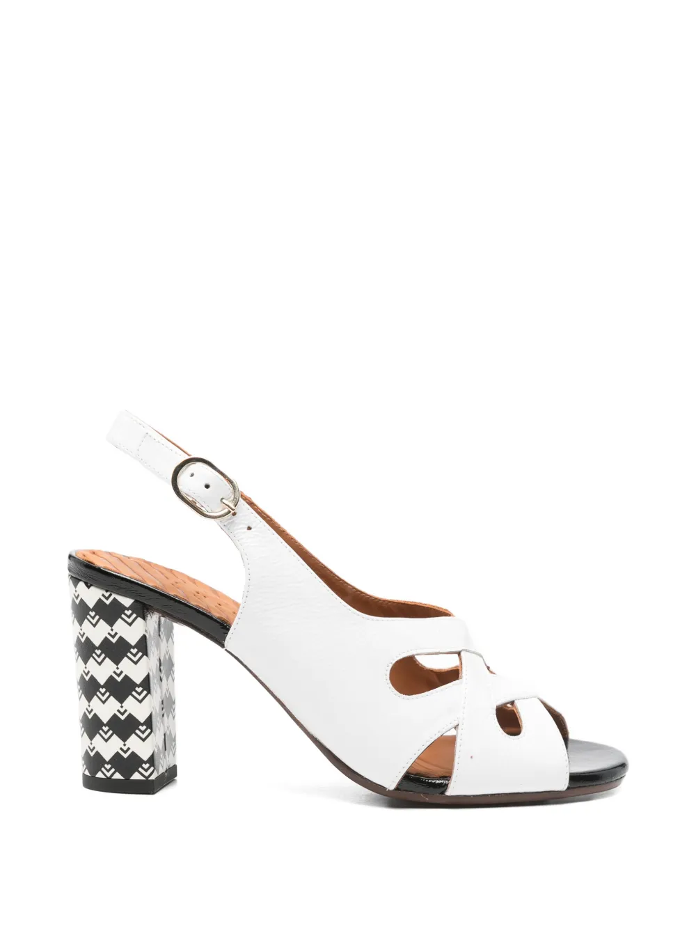 Chie Mihara cutout patterned sandals Wit