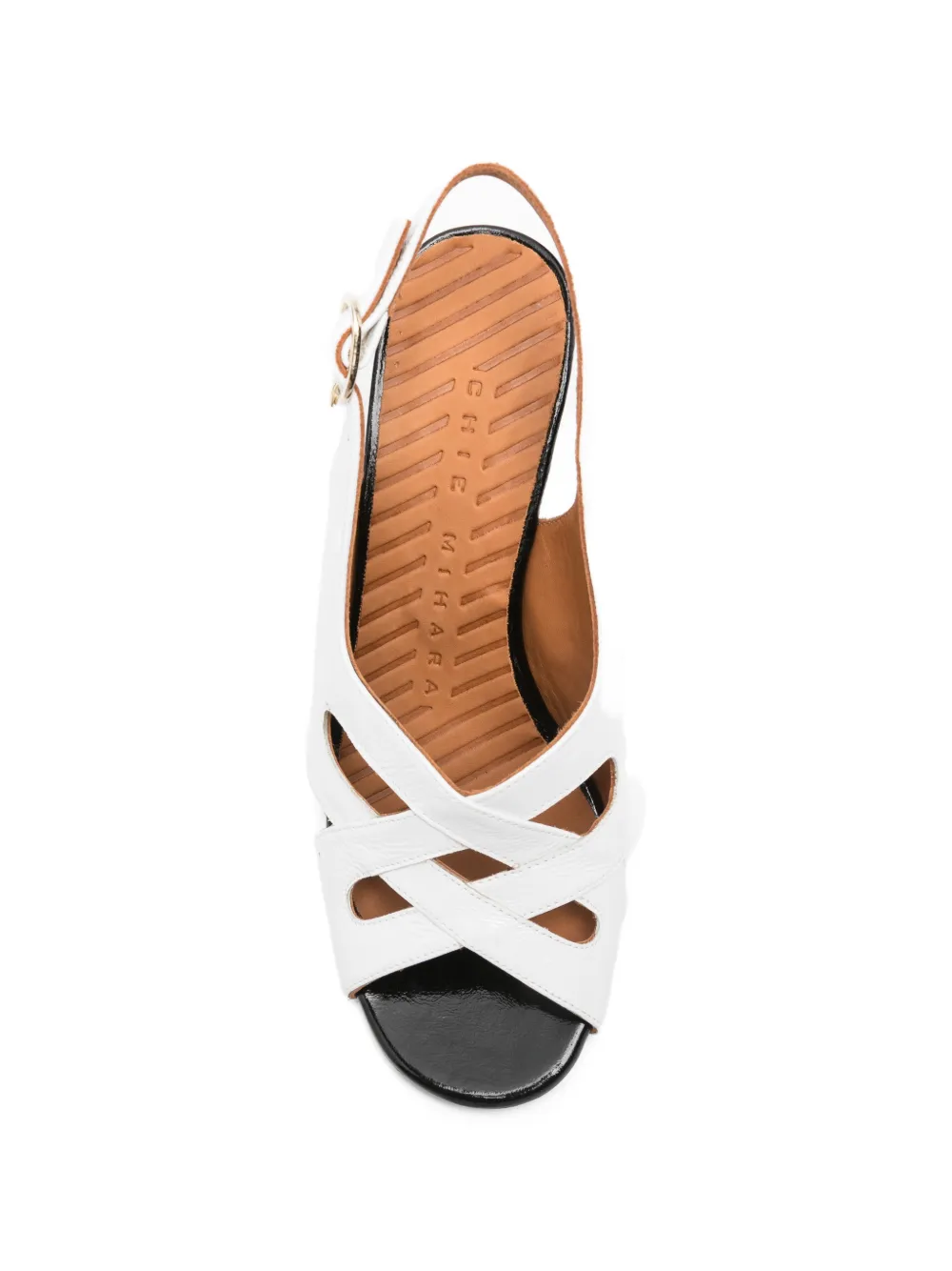 Chie Mihara cutout patterned sandals Wit