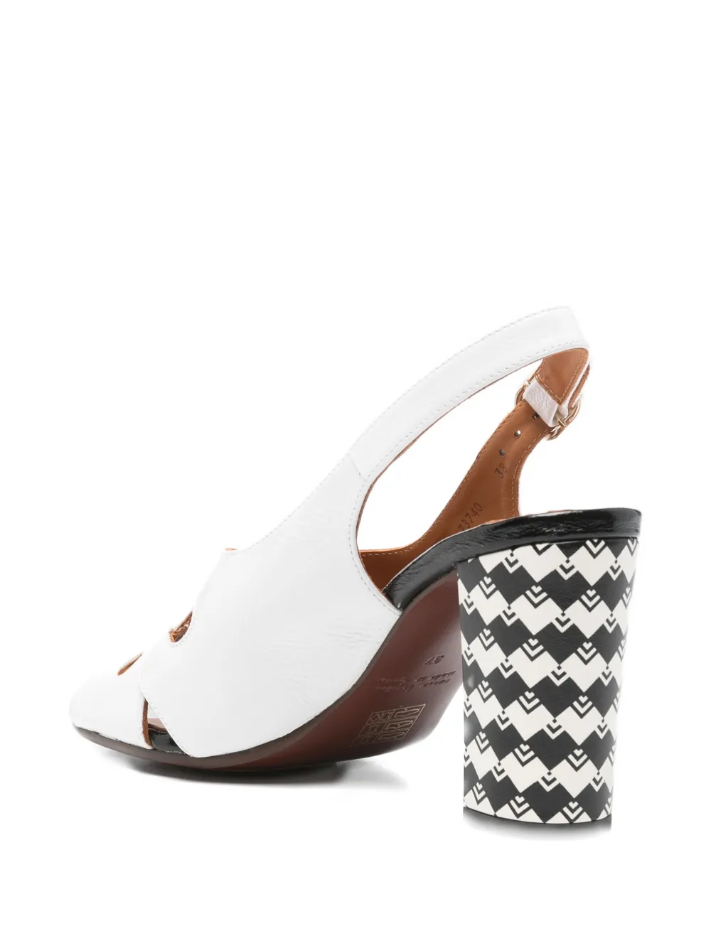 Chie Mihara cutout patterned sandals Wit