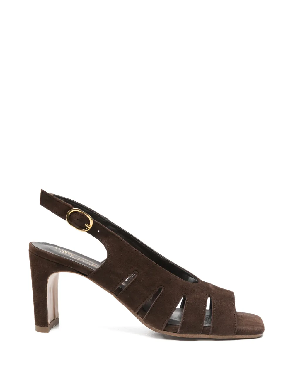 Biancadi Slingback sandalen met uitgesneden detail Bruin