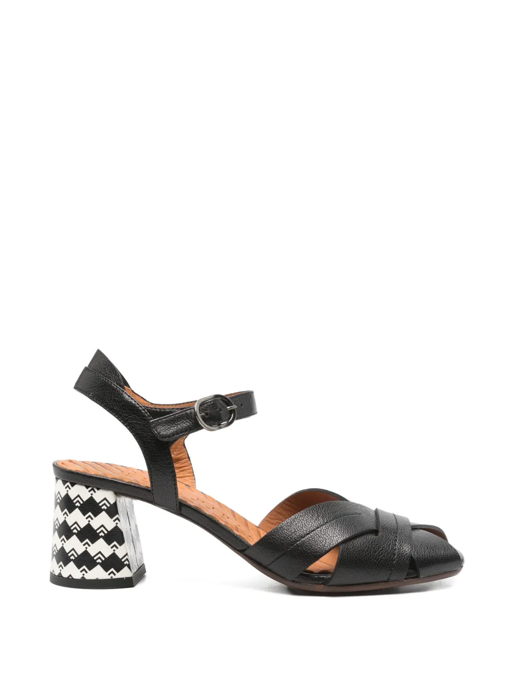 Chie Mihara woven geometric heel sandals - Nero