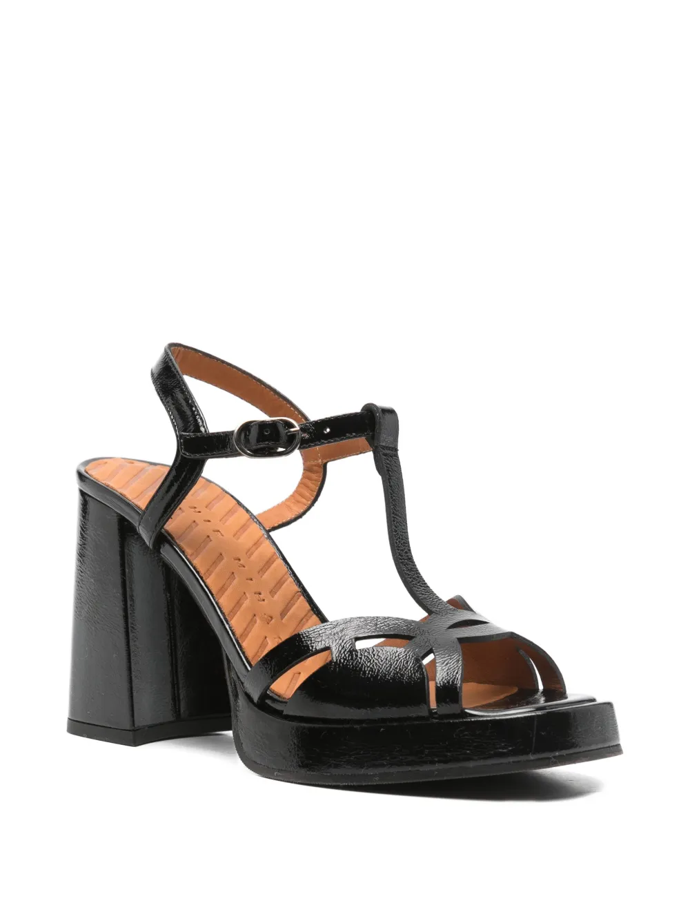 Chie Mihara T-bar platform sandals Zwart