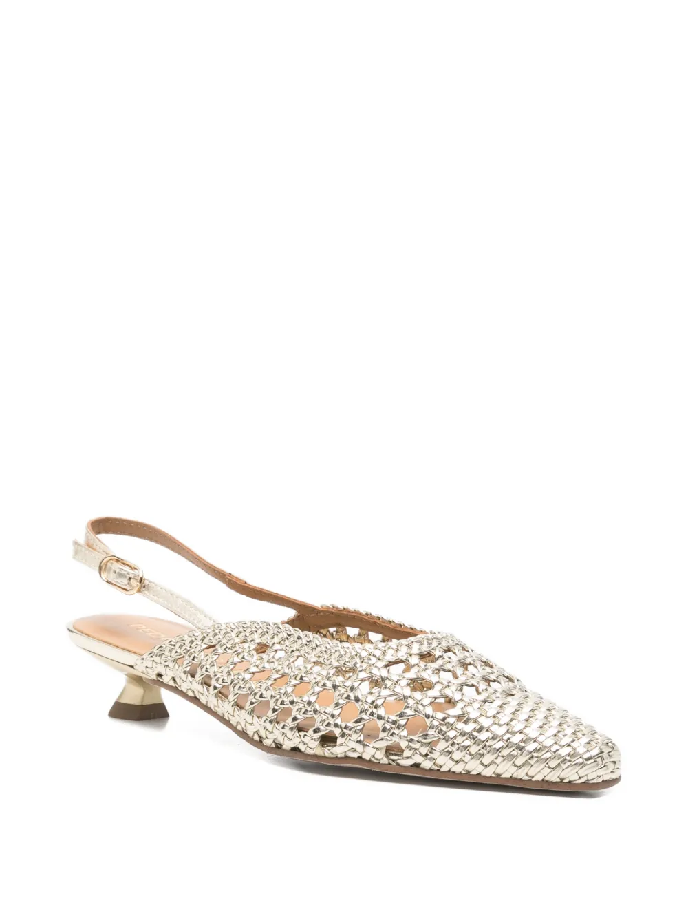 Pedro Miralles slingback mules Goud