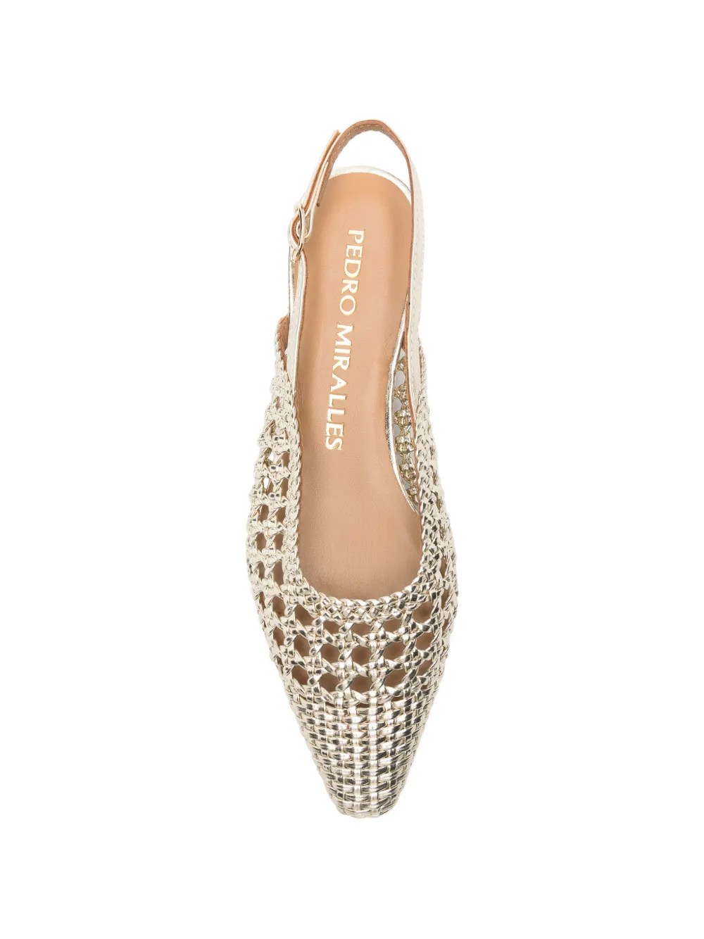 Pedro Miralles slingback mules Goud