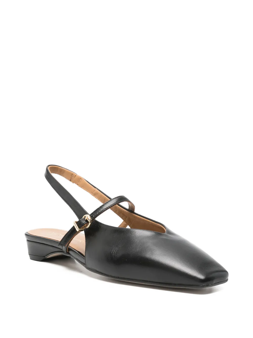 Pedro Miralles square-toe mules Zwart