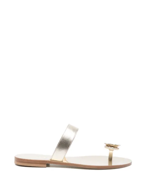 EDDI CUOMO glass-embellished sandals