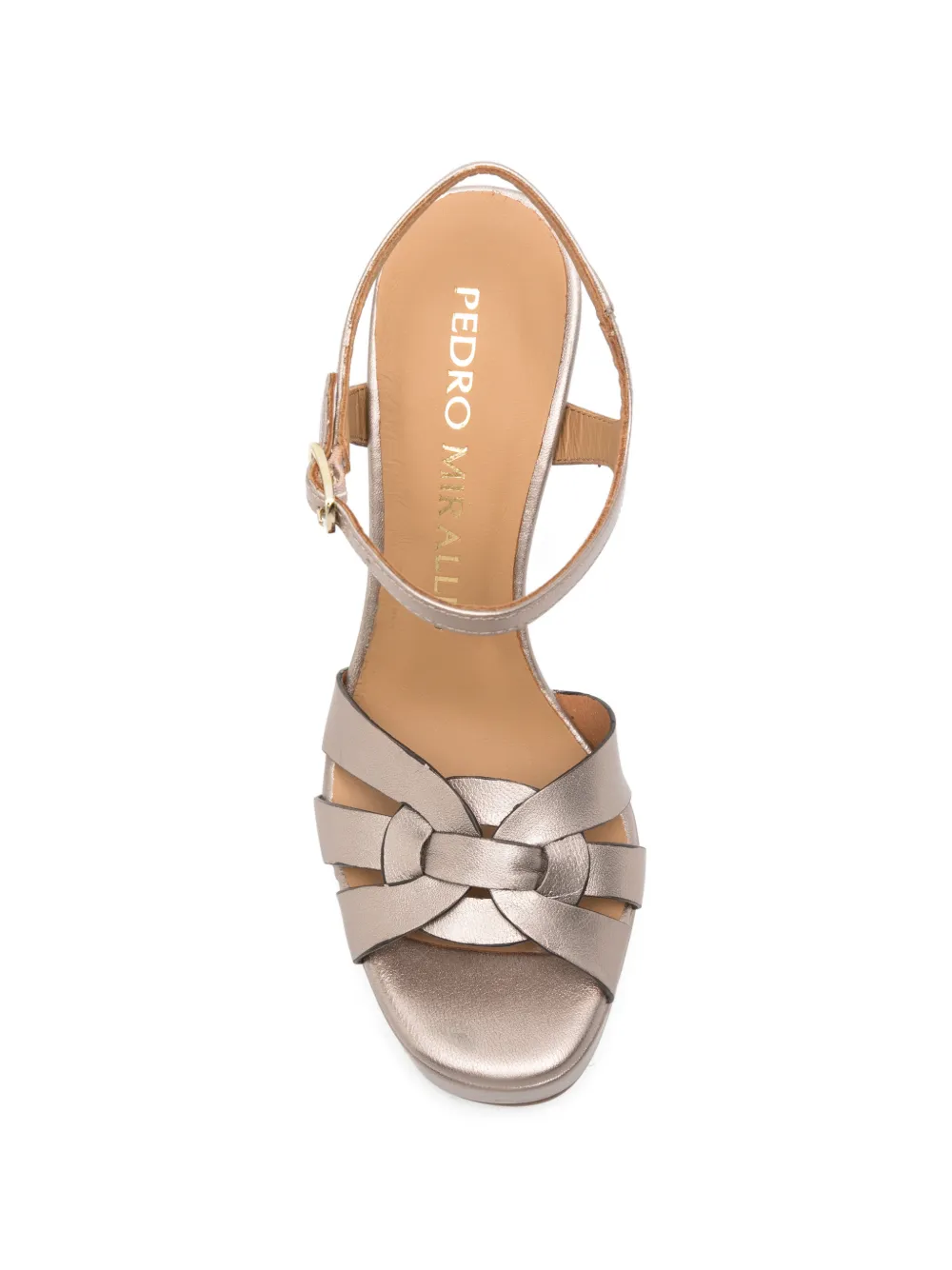 Pedro Miralles Herencia leren sandalen Goud