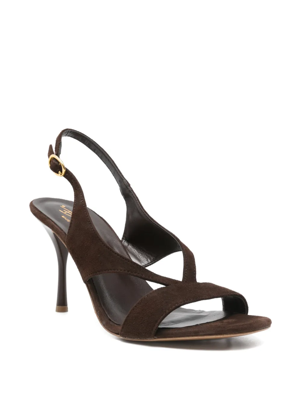 biancadi Suède sandalen Bruin
