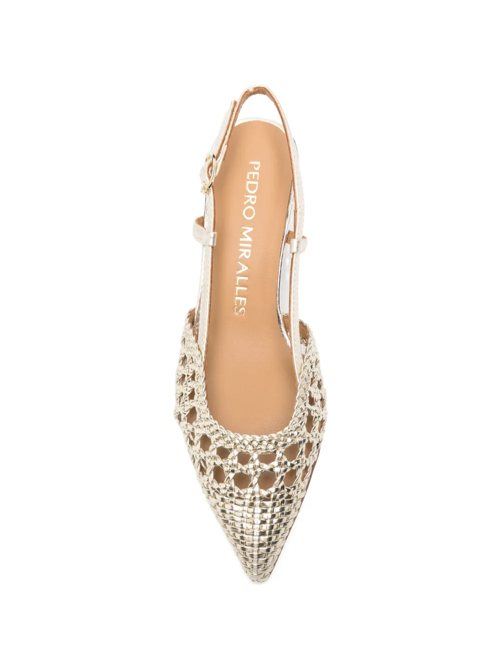 Pedro Miralles cutout mules Goud