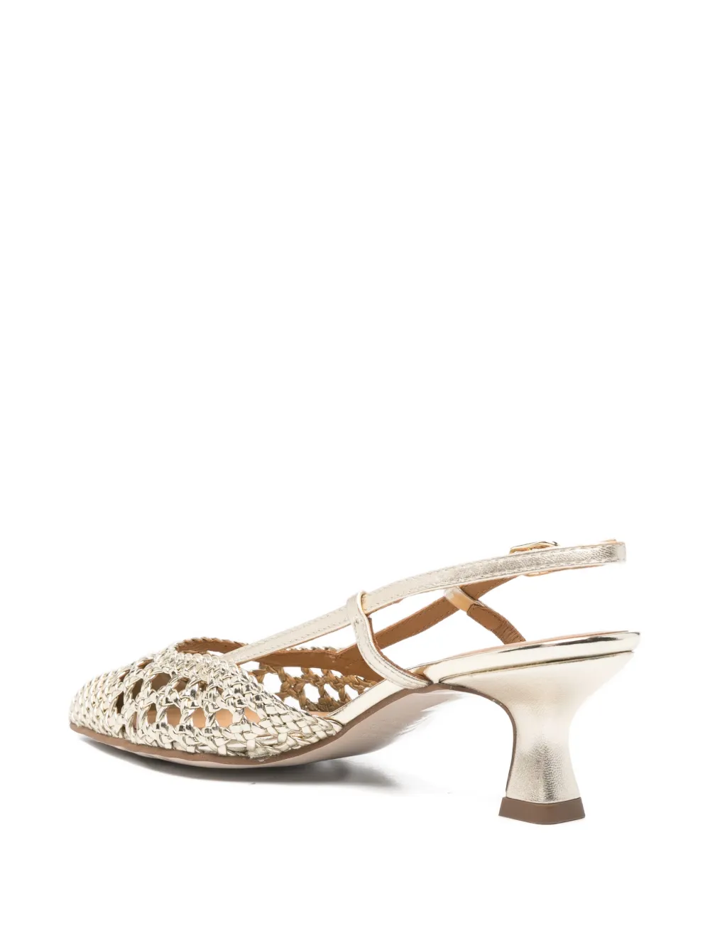 Pedro Miralles cutout mules Goud