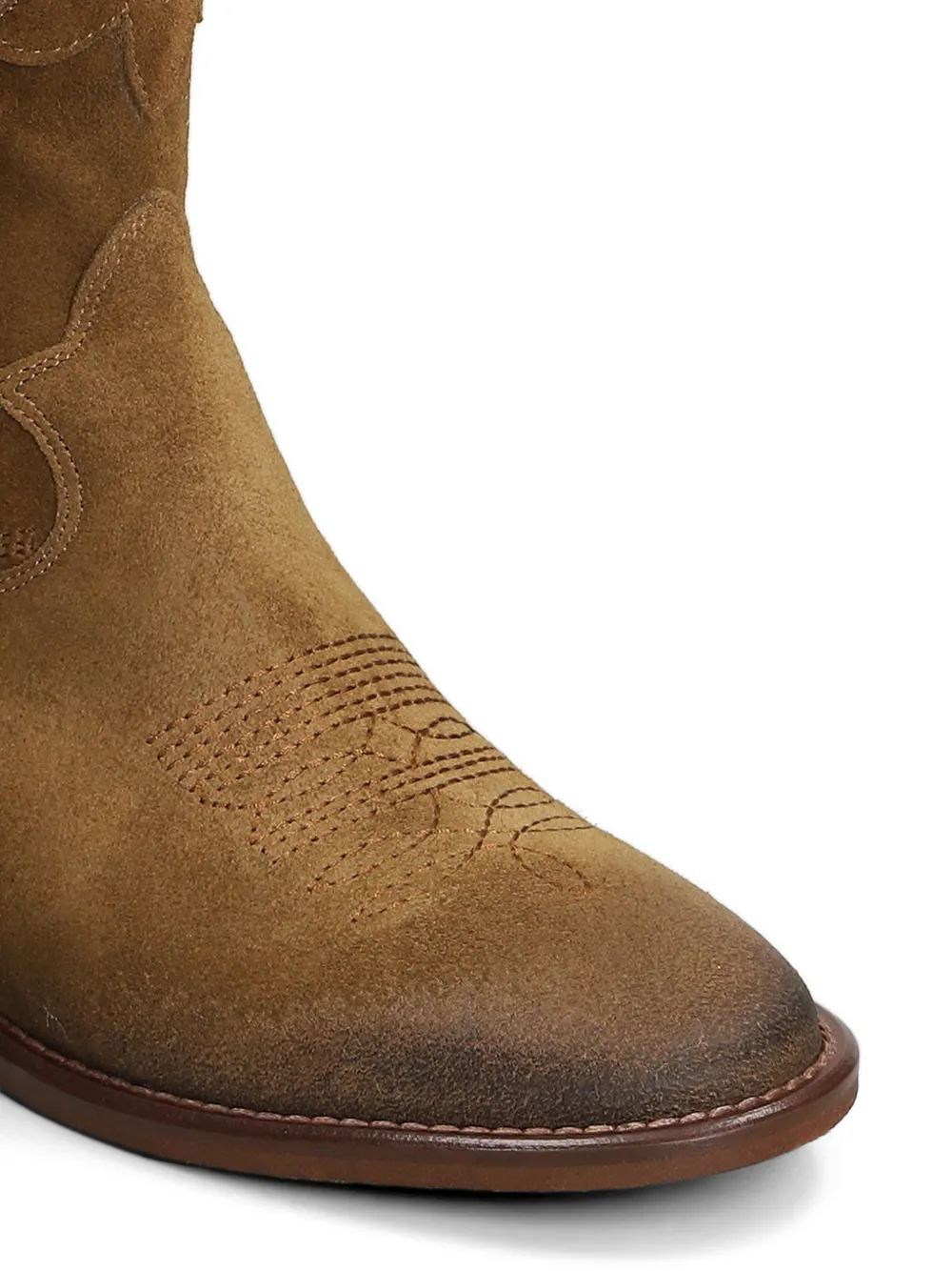 Gisel Moire embroidered western boots Bruin