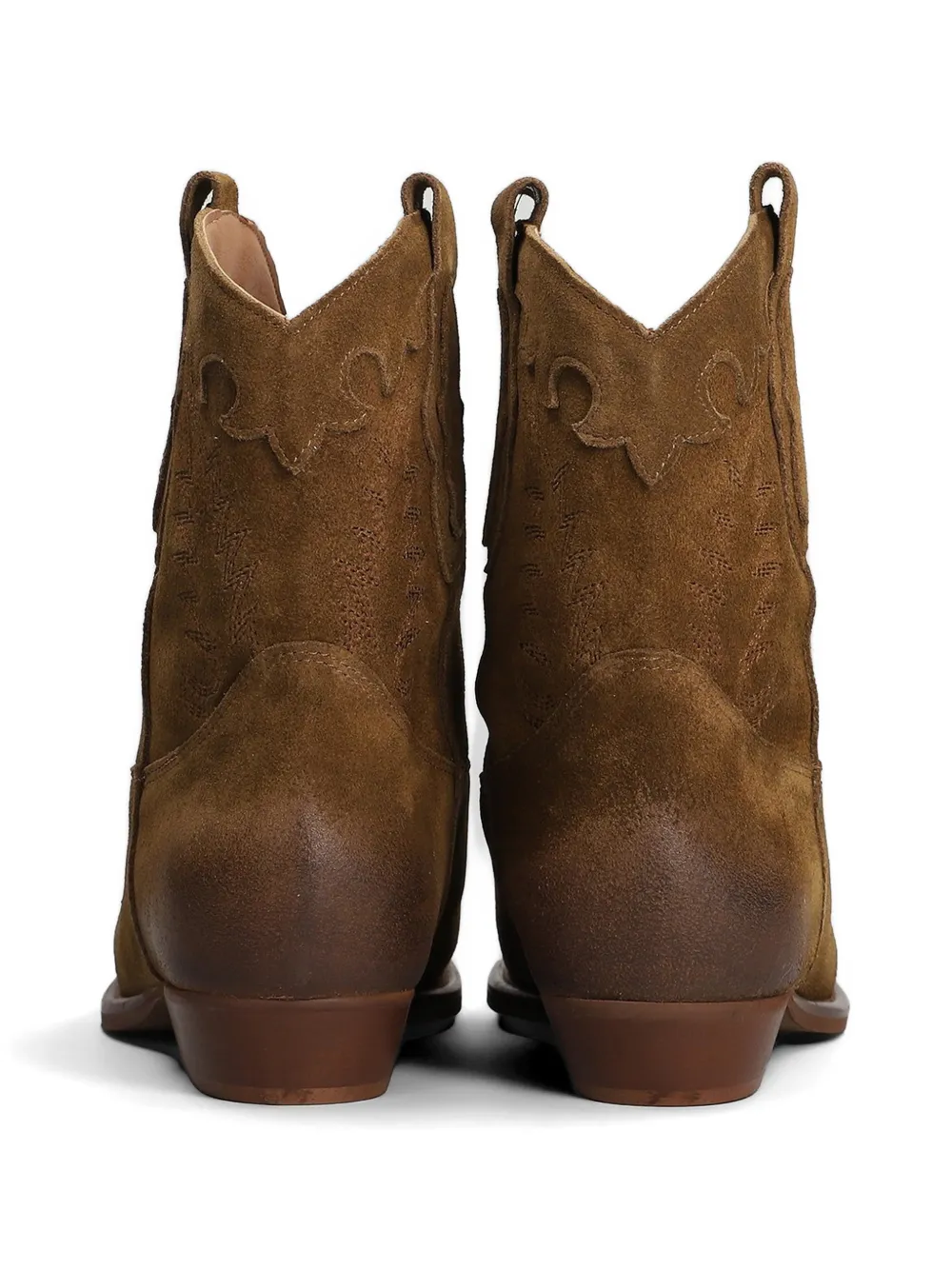 Gisel Moire embroidered western boots Bruin