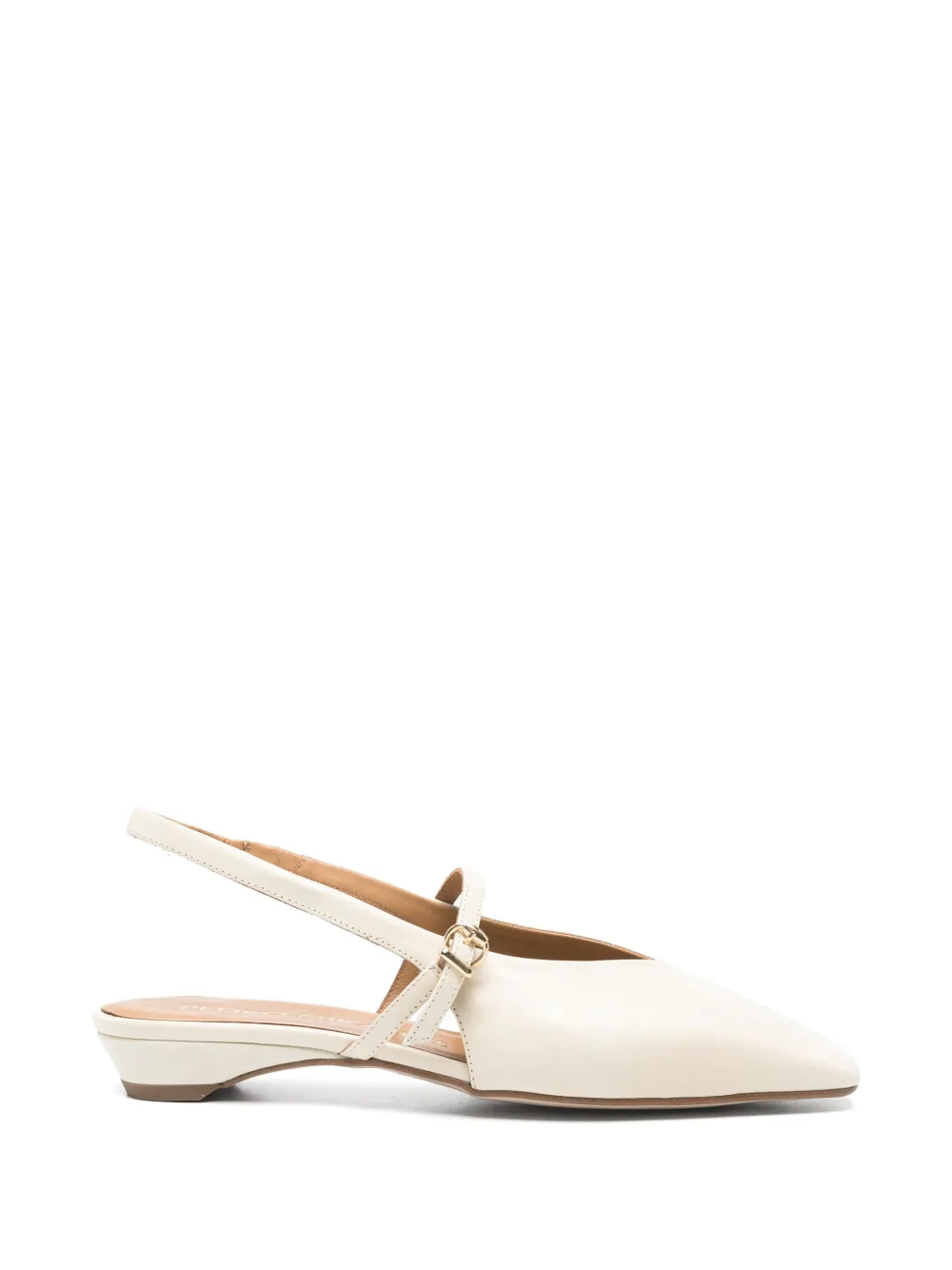 Pedro Miralles square-toe flat mules - Toni neutri
