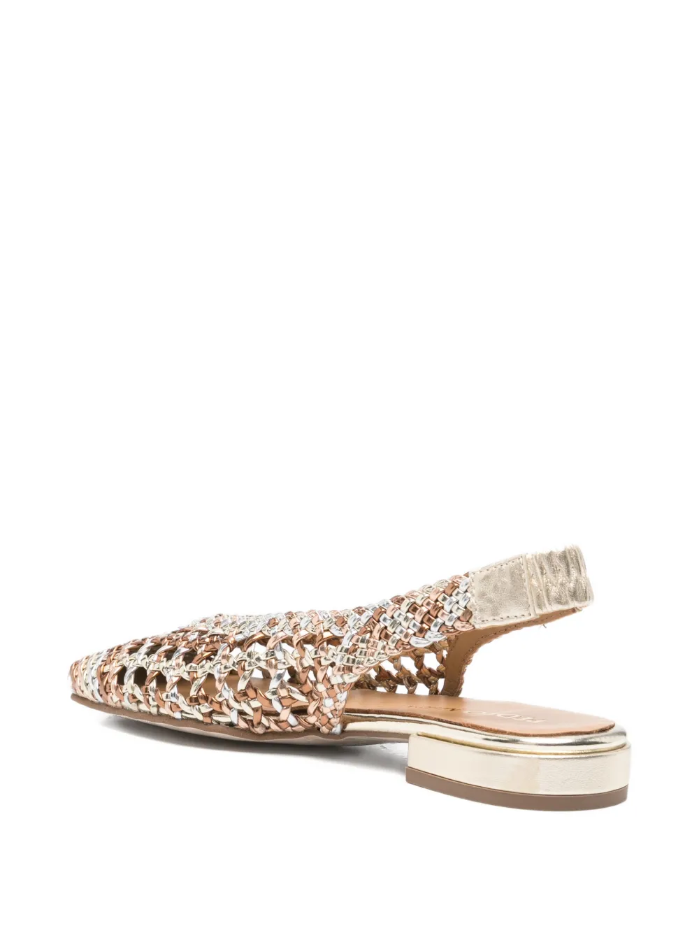 Pedro Miralles Olimpia flat mules Zilver