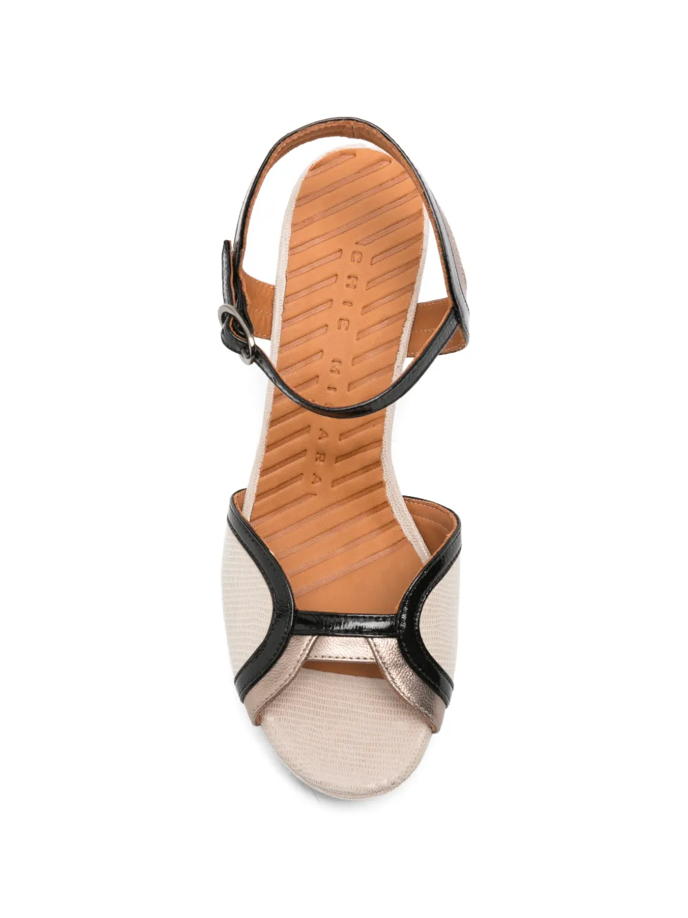 Chie Mihara platform strap sandals Beige