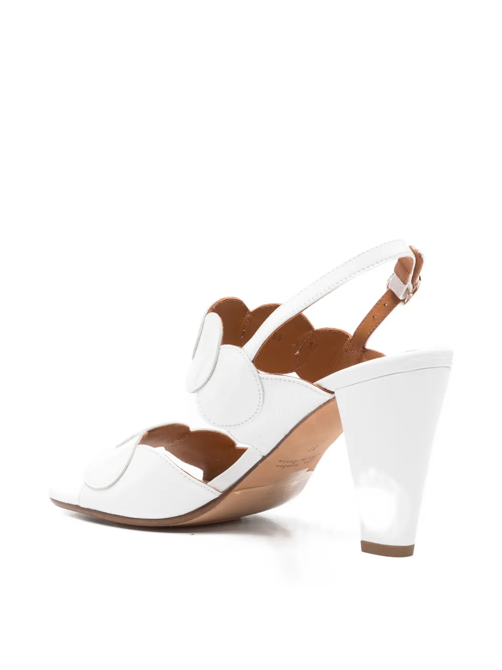 Chie Mihara scalloped lurana sandals Wit