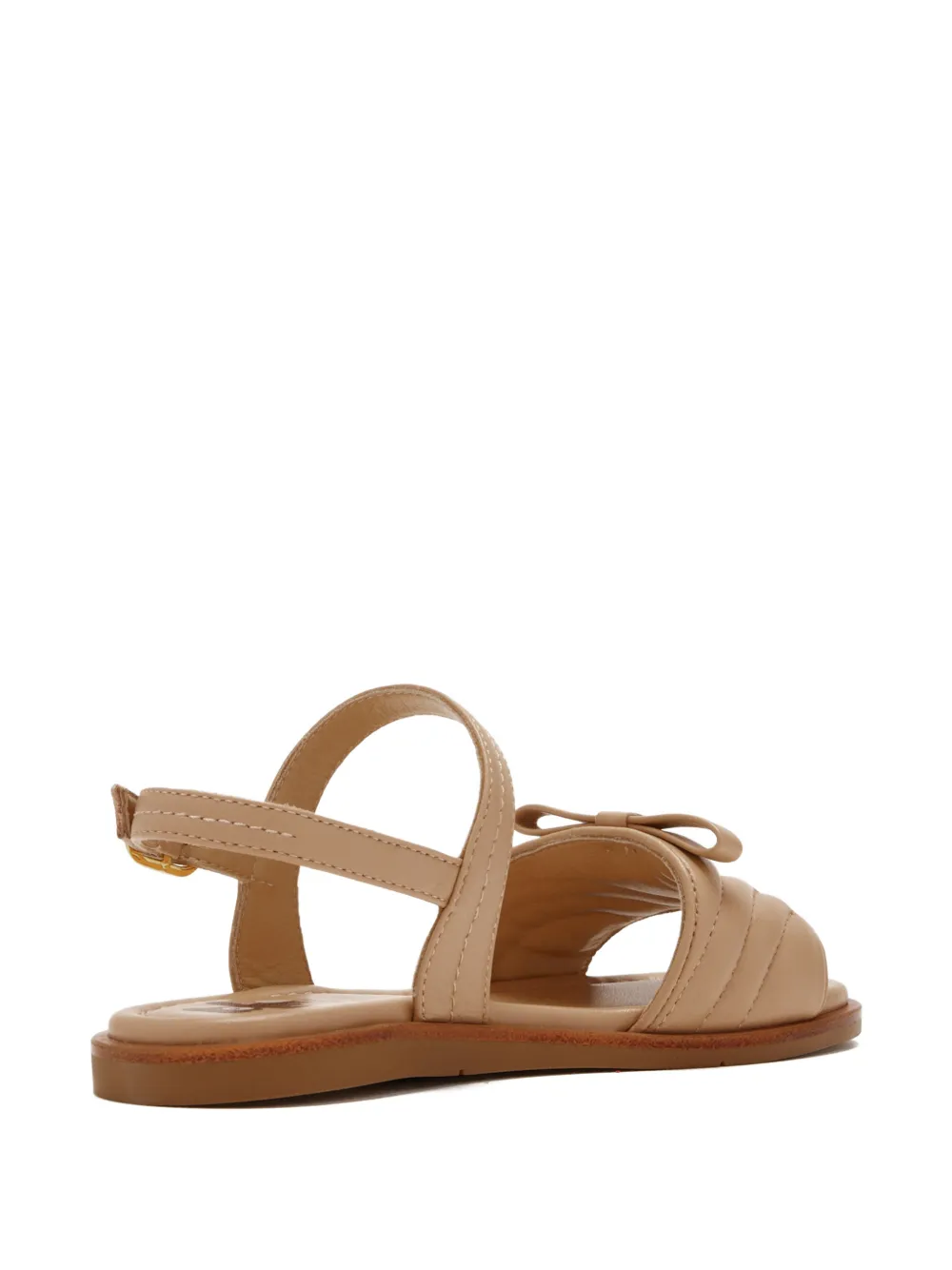 Fendi Kids Gewatteerde sandalen Bruin