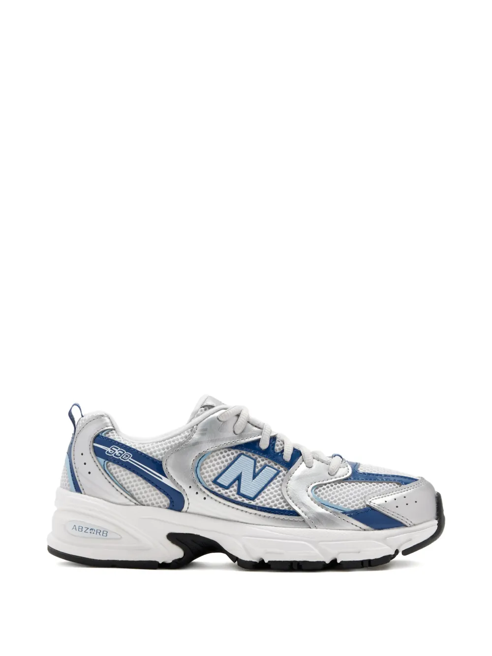 New Balance Kids 530 logo-patch sneakers - Argento