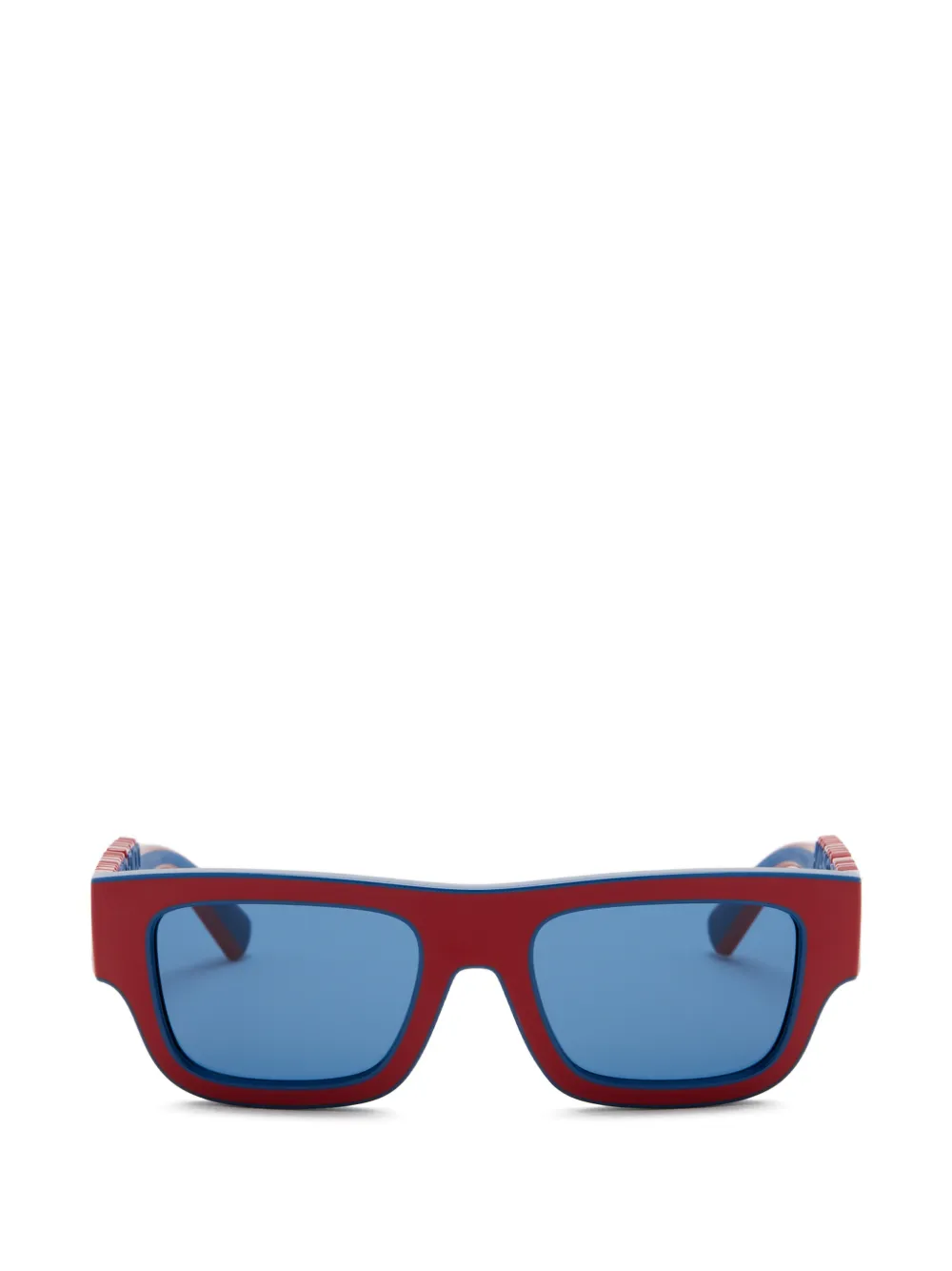 Dolce & Gabbana Eyewear logo-detail rectangle-frame sunglasses - Rot
