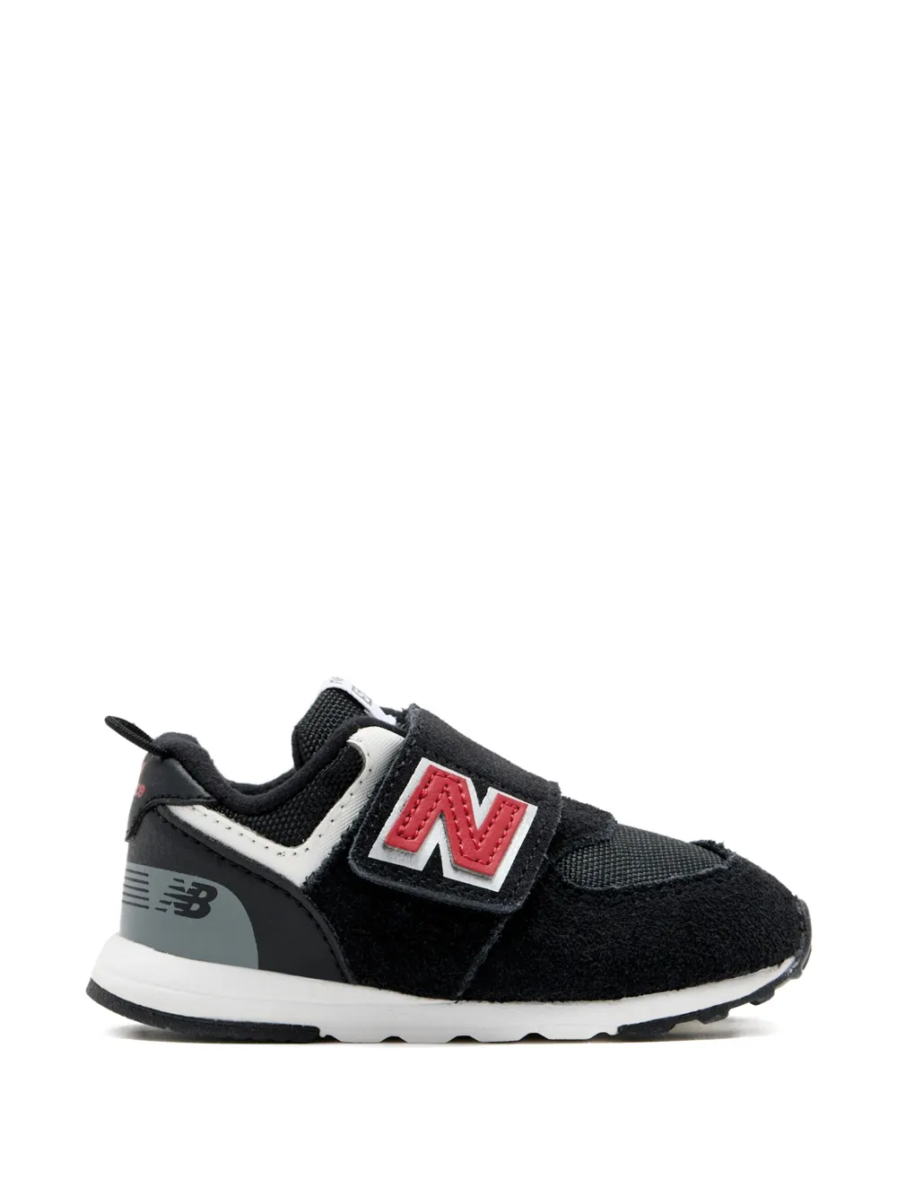 New Balance Kids logo-patch sneakers - Nero