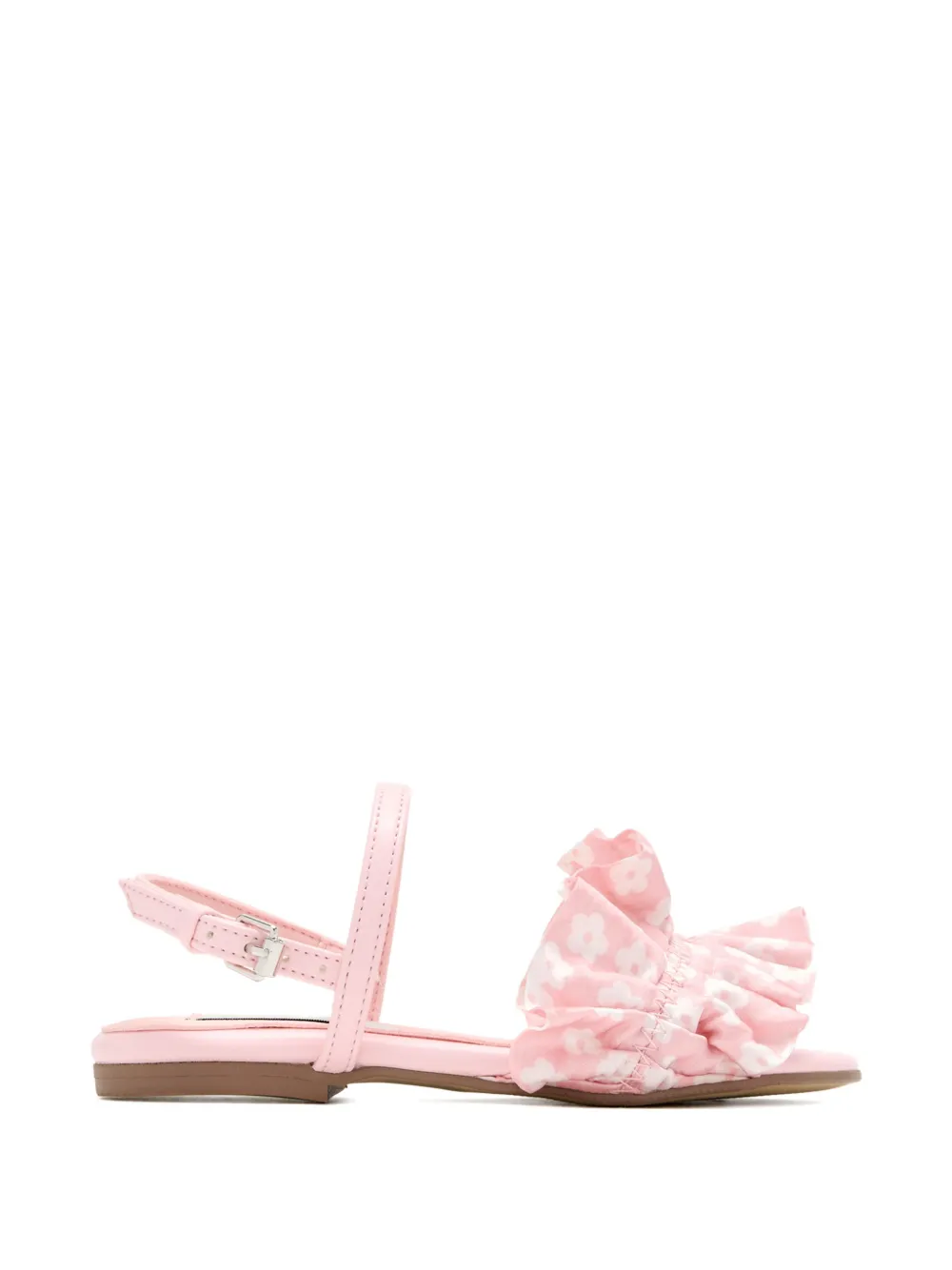 Stella McCartney Kids Sandali a fiori con ruches - Rosa