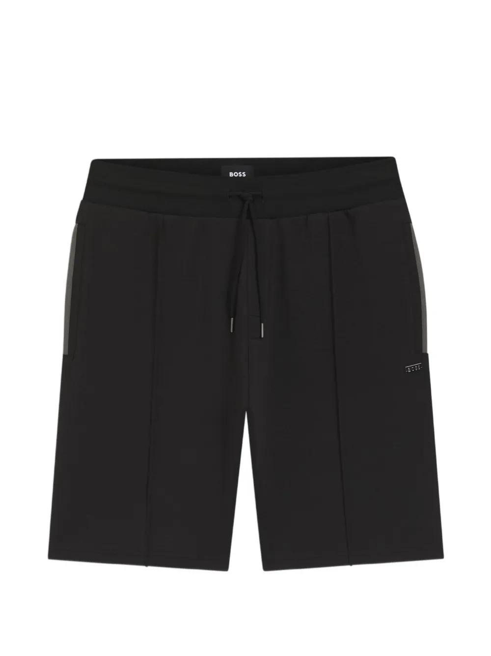HUGO drawstring-fastening panelled shorts - Schwarz