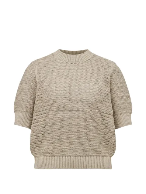 Drykorn chunky-knit short-sleeve sweater