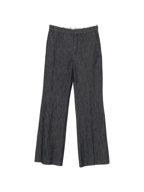 Drykorn logo-patch wide-leg jeans