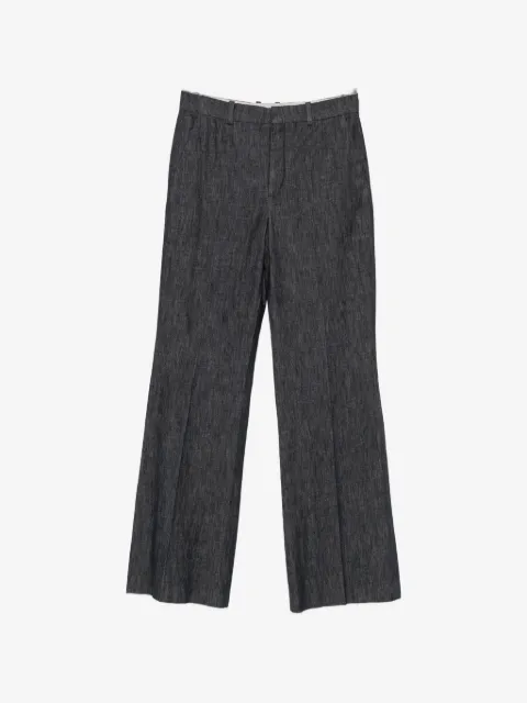 Drykorn logo-patch wide-leg jeans