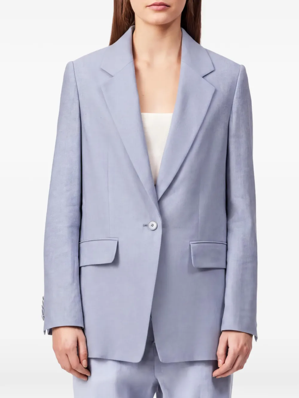 Drykorn Blazer met enkele rij knopen Blauw