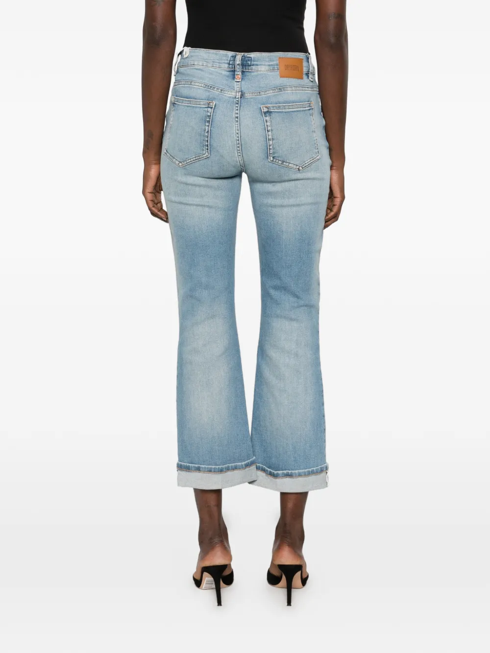 Drykorn turn-up cuff jeans Blauw