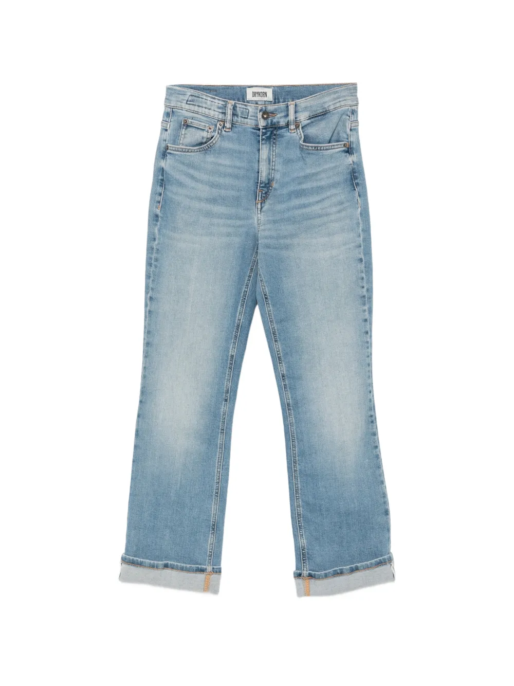 Drykorn Jeans met omgeslagen pijpen Blauw