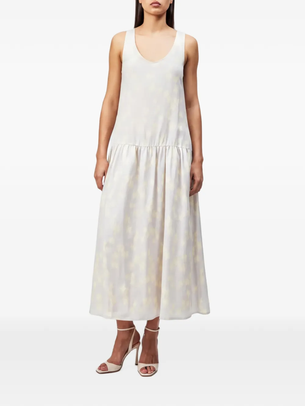 Drykorn Arleen maxi-jurk met bloemenprint Beige