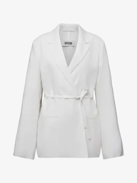 Drykorn Wincham belted wrap blazer