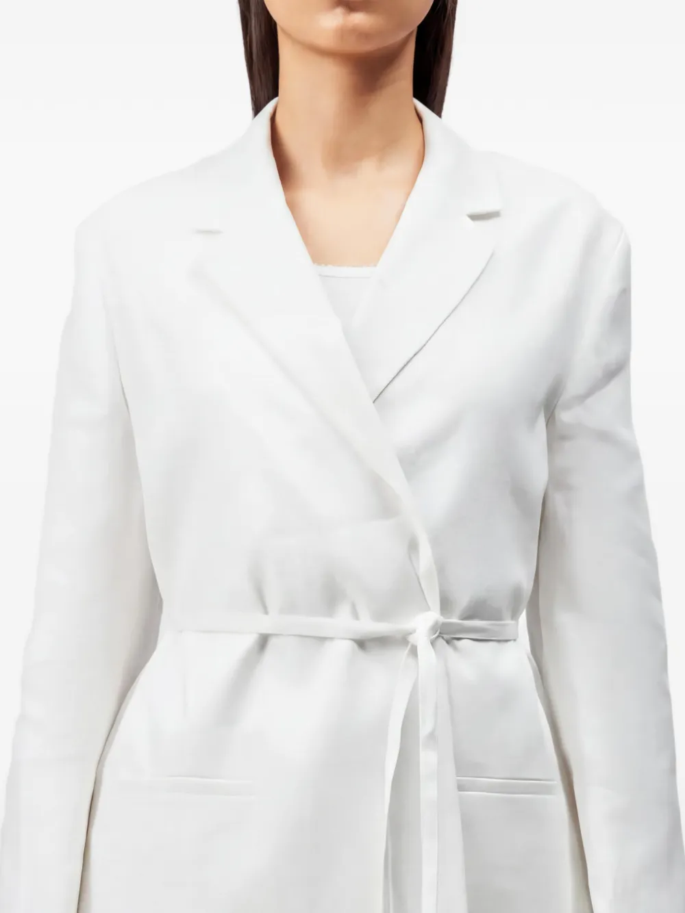 Drykorn Wincham wikkelblazer met ceintuur Wit