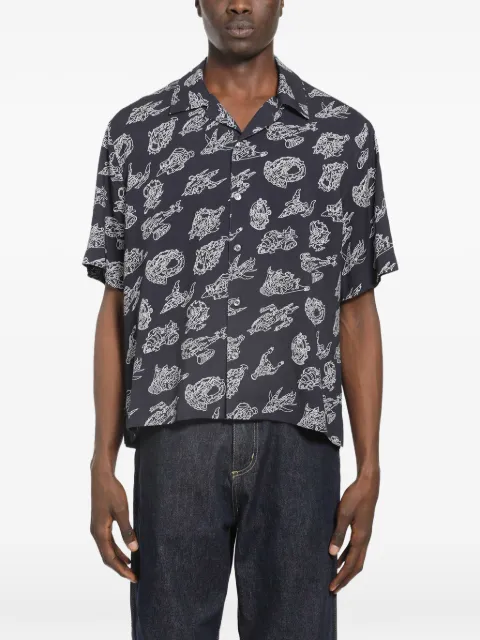 Moncler chemise imprimée à manches courtes
