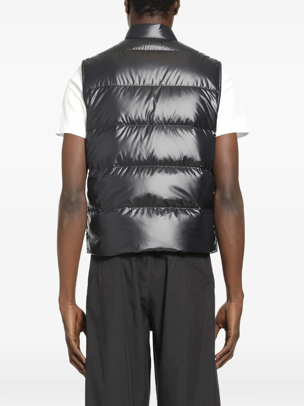  Moncler Sleeveless Buttoned Gilet - Blue 