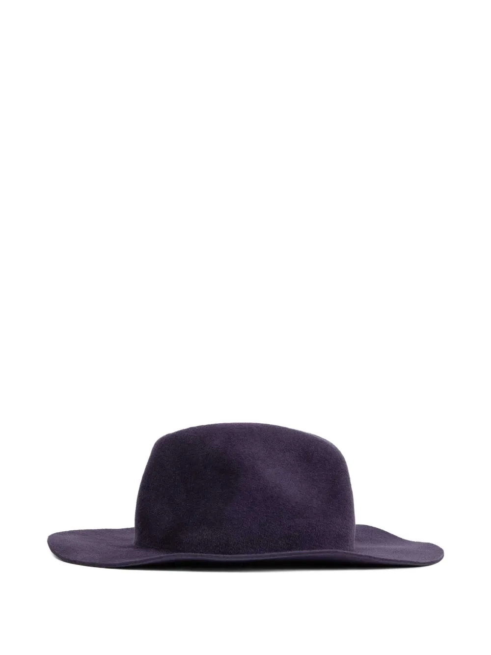  Yohji Yamamoto Wool-felt Crown Hat - Purple 