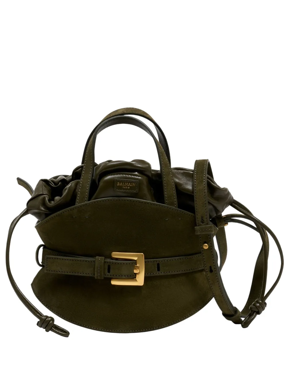 Balmain Shuffle Tote Bag In Green