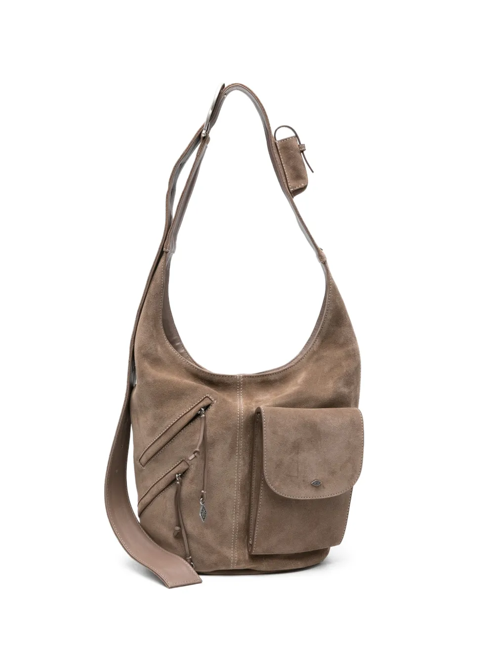 Ba&Sh Youyou suede shoulder bag - Toni neutri
