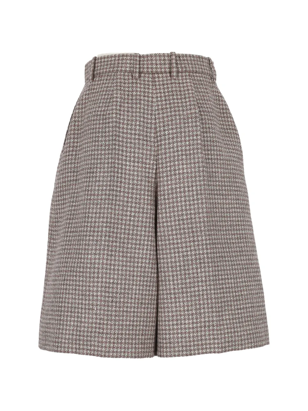 Agnona houndstooth-pattern wide-leg shorts Bruin