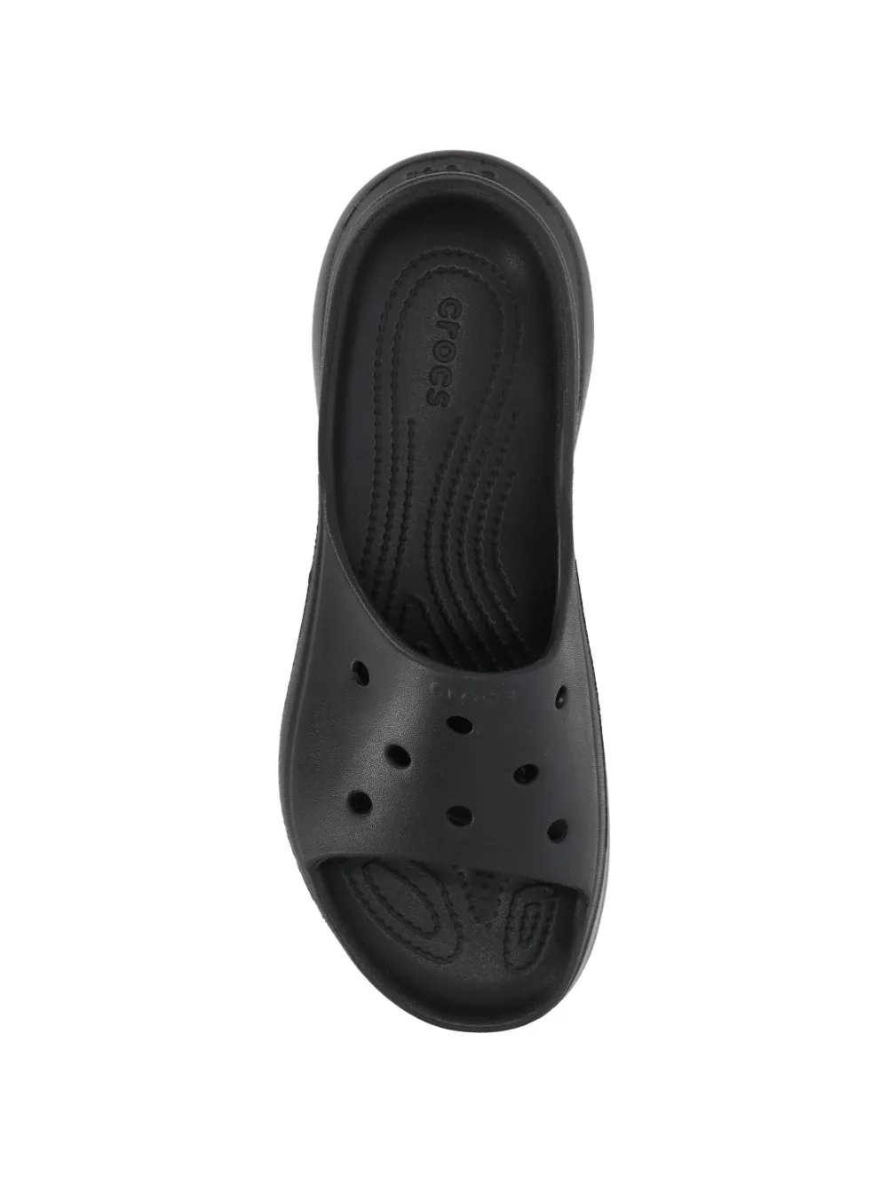 Crocs Bae slippers met geperforeerde details Zwart