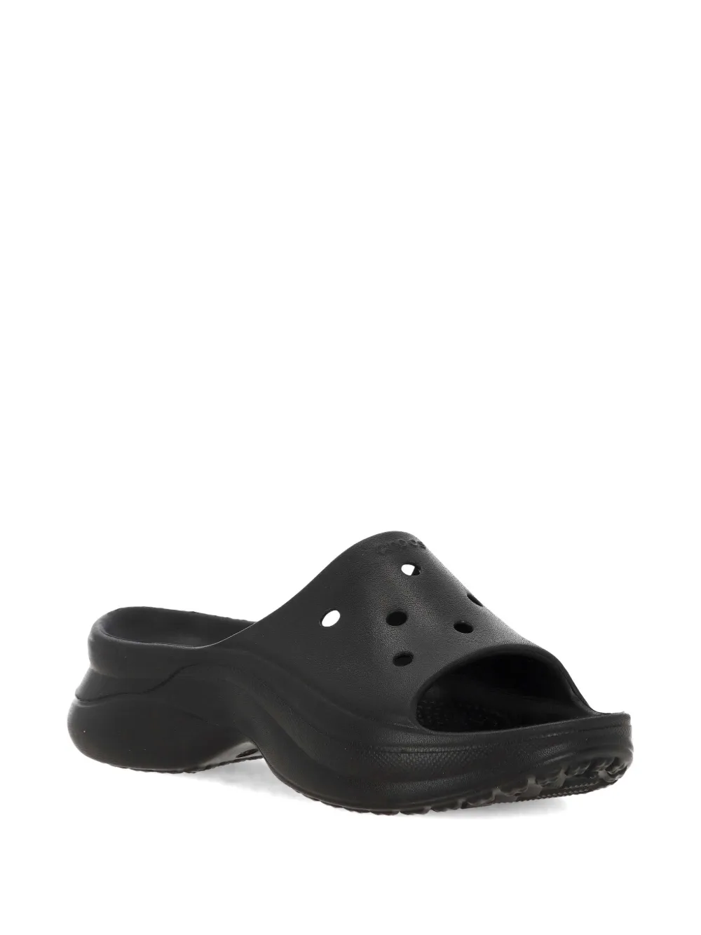 Crocs Bae slippers met geperforeerde details Zwart