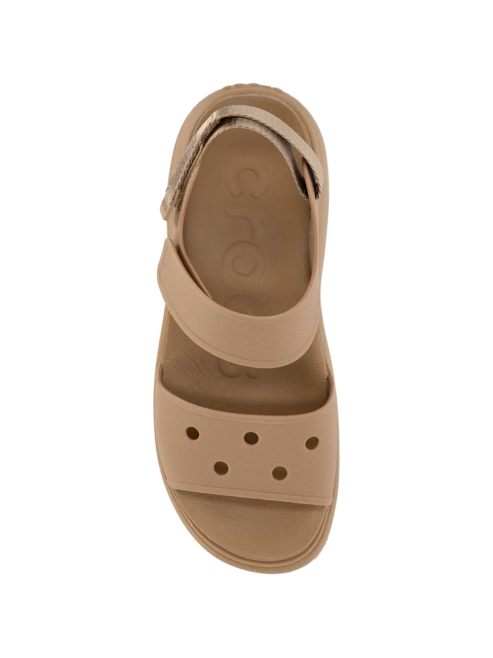 Crocs Soho Y-Strap sandalen met plateauzool Beige