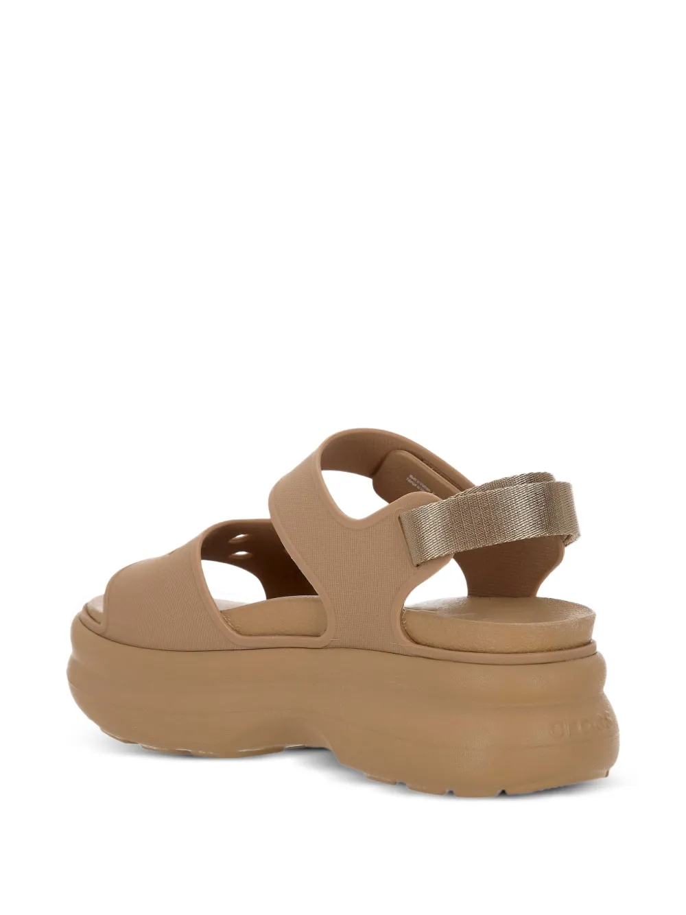Crocs Soho Y-Strap sandalen met plateauzool Beige